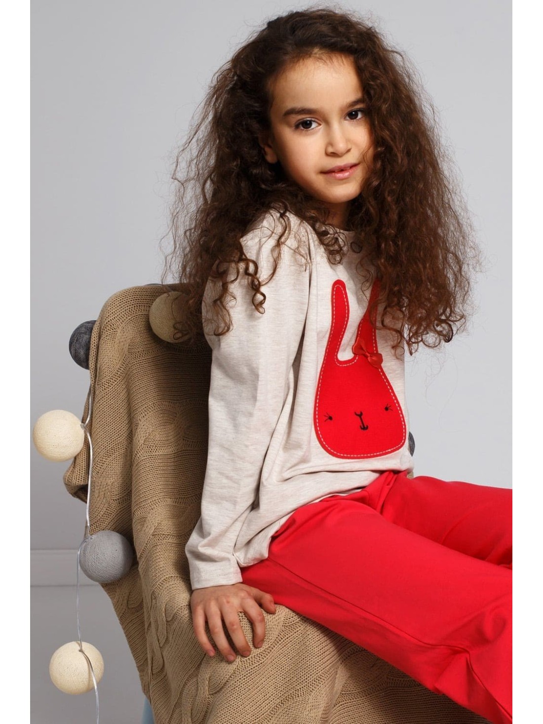 Red and Beige Children\'s Set NDZ7391 - Online store - Boutique